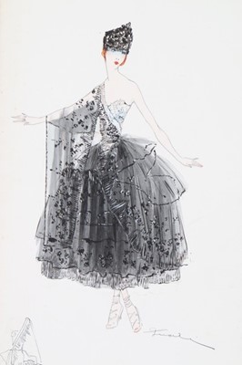 Lot 24 - Lucile fashion sketches, circa 1916,...