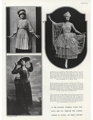 Lot 24 - Lucile fashion sketches, circa 1916,...
