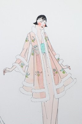 Lot 25 - Lucile studio fashion sketches, circa 1915-20,...
