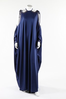 Lot 38 - A Roter Couture blue jersey maxi-dress, 1970s,...