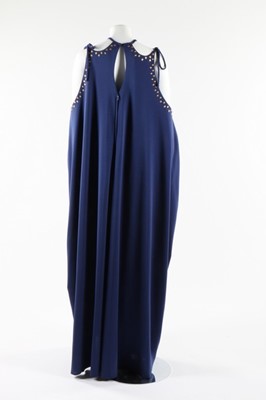 Lot 38 - A Roter Couture blue jersey maxi-dress, 1970s,...