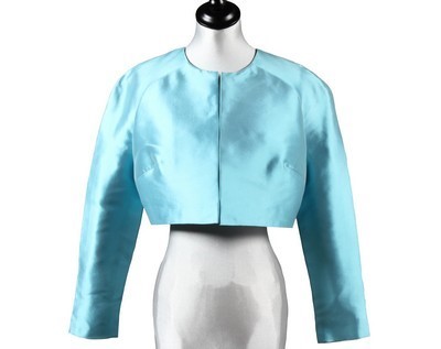 Lot 49 - An Illum couture Givenchy inspired turquoise...