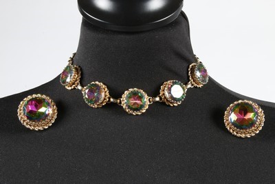 Lot 53 - A Schiaparelli 'melon' crystal choker necklace...