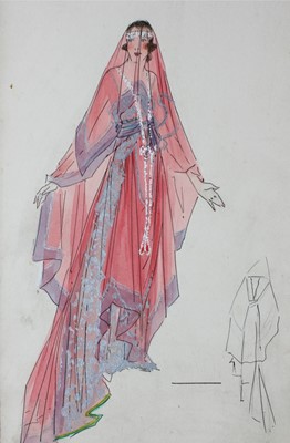 Lot 71 - Lucile studio fashion sketches, circa 1915-20,...