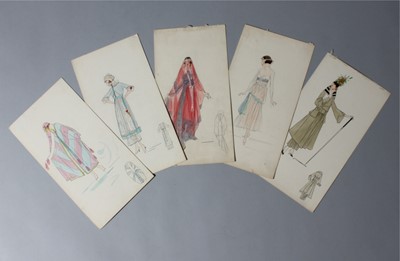 Lot 71 - Lucile studio fashion sketches, circa 1915-20,...