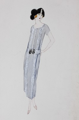 Lot 72 - Lucile studio sketches, early 1920s, pencil...