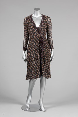 Lot 84 - A Thea Porter printed dress, circa 1970, woven...