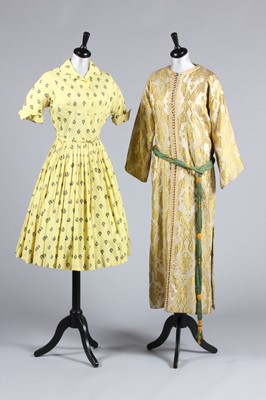 Lot 88 - Three printed cotton cocktail dresses, 1950s,...