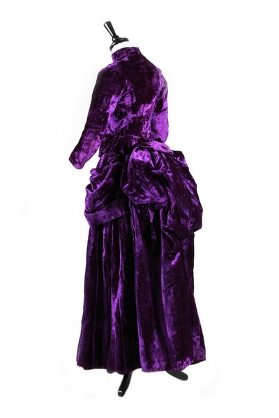 Lot 90 A Fine Velvet Plush Mourning Gown Circa 1887