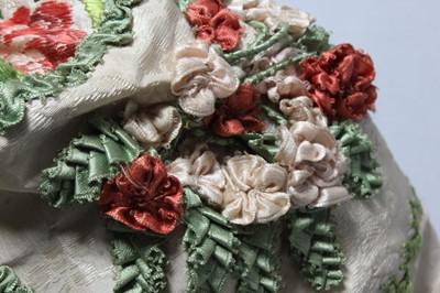 Lot 102 - A lady's reticule of 1760s Spitalfield's silk...