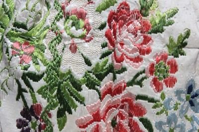 Lot 102 - A lady's reticule of 1760s Spitalfield's silk...