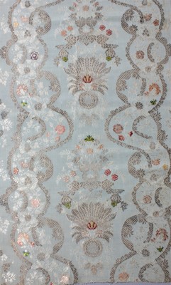 Lot 108 - Two brocaded silk loom widths, circa 1720-35,...