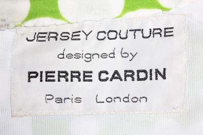 Lot 111 - A Pierre Cardin printed jersey maxi dress,...