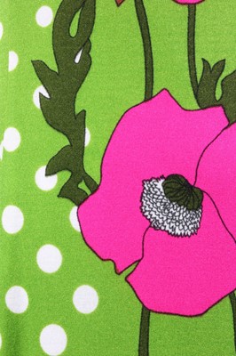 Lot 111 - A Pierre Cardin printed jersey maxi dress,...