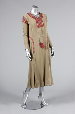 Lot 114 - A rare Jean Patou couture embroidered wool...