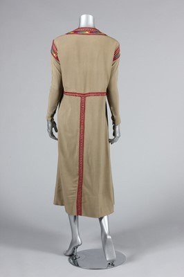 Lot 114 - A rare Jean Patou couture embroidered wool...