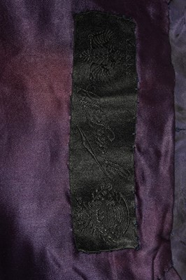 Lot 115 - A rare Maison Drecoll purple faille walking...