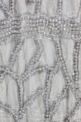 Lot 116 - A poor condition couture beaded chiffon...