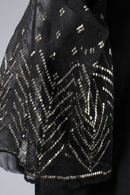 Lot 116 - A poor condition couture beaded chiffon...