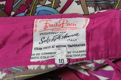 Lot 67 - An Emilio Pucci printed foulard wrap-over...