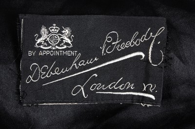 Lot 117 - A Debenham & Freebody beaded black velvet...