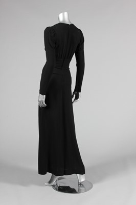 Lot 118 - An Ossie Clark for Radley black moss crepe...