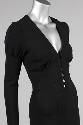 Lot 118 - An Ossie Clark for Radley black moss crepe...