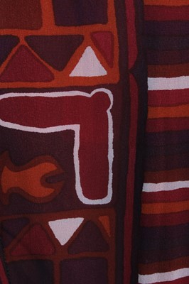 Lot 125 - A Thea Porter printed chiffon wrap dress,...