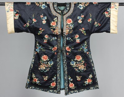 Lot 256 - Five embroidered ladies' informal robes,...