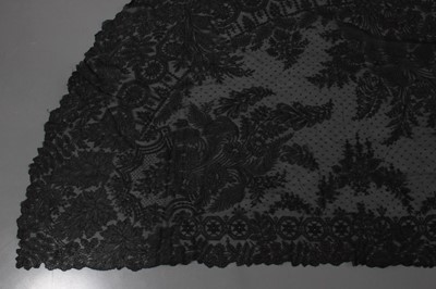 Lot 417 - A large shaped rectangular imitation Chantilly...