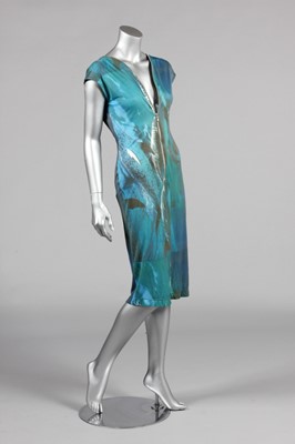 Lot 236 - An Alexander McQueen printed polyamide dress...