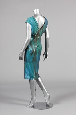 Lot 236 - An Alexander McQueen printed polyamide dress...