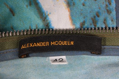 Lot 236 - An Alexander McQueen printed polyamide dress...