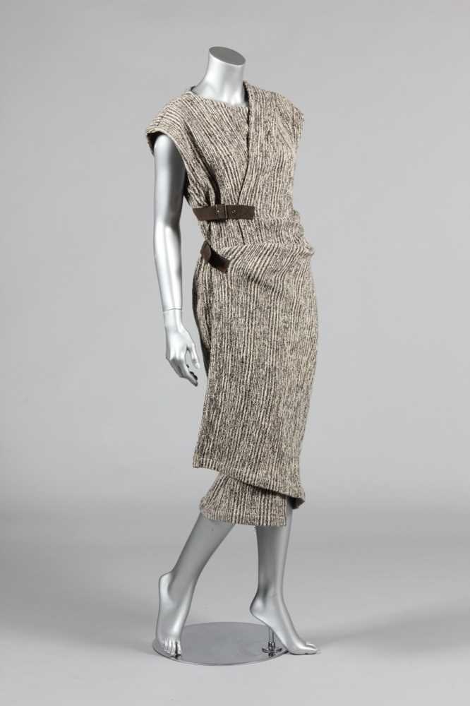 Lot 234 - An Issey Miyake black and white tweed tunic...