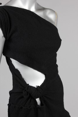 Lot 233 - A Commes des Garcons distressed-look black...