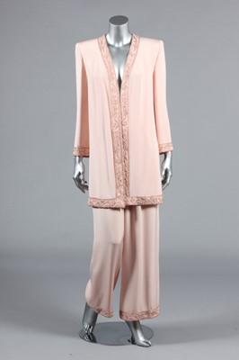 Lot 231 - A Lancetti couture ivory ottoman wool cocktail...