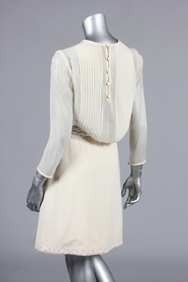 Lot 231 - A Lancetti couture ivory ottoman wool cocktail...