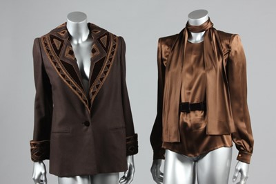 Lot 228 - An Yves Saint Laurent Rive Gauche appliqued...