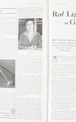 Lot 226 - Time Magazine, August 13th, 1934 which...