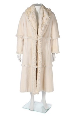 Lot 87 - A full-length white mink coat, Fendi, 2000s,...