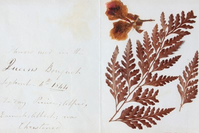 Lot 129 - A pair of brown leather infant shoes and...