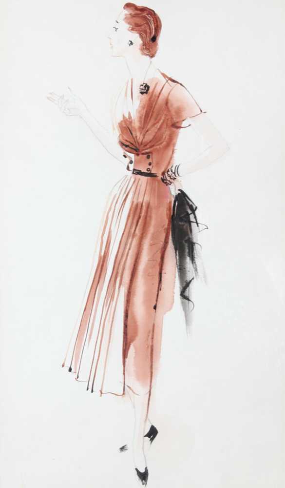 Lot 131 - Two Rene Bouet Willaumez day ensemble fashion...