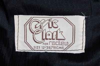 Lot 133 - An Ossie Clark for Radley black satin-backed...