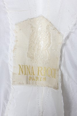 Lot 136 - A Nina Ricci couture black Chantilly lace...