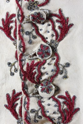 Lot 140 - Two gentlemen's waistcoats, 1760-70, one of...