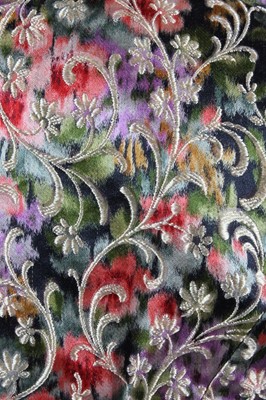 Lot 142 - A good Russell & Allen grey moire evening gown,...