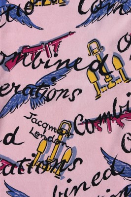 Lot 152 - Two World War II printed scarves, one with the...