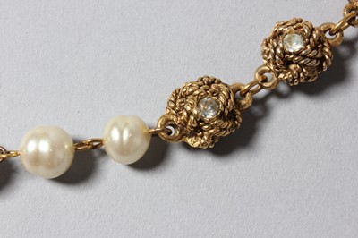 Lot 154 - A Chanel sautoir, 1986-7, with gilt Chanel tag,...