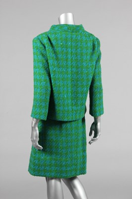 Lot 158 - A Pierre Cardin green and blue houndstooth...