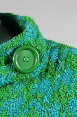 Lot 158 - A Pierre Cardin green and blue houndstooth...